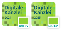 Digitale Kanzlei 2024 und 2025 Logo Digitale Kanzlei 2024 und 2025